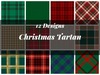 Christmas Tartan Seamless Digital Paper
