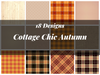 Cottage Chic Autumn Seamless Digital Paper