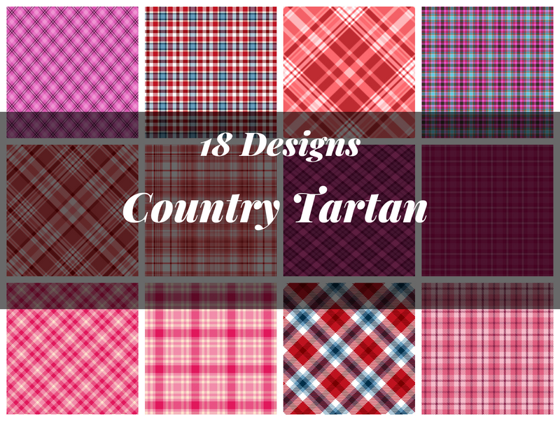 Country Tartan Seamless Digital Paper - CraftNest - Digital Crafting and Art