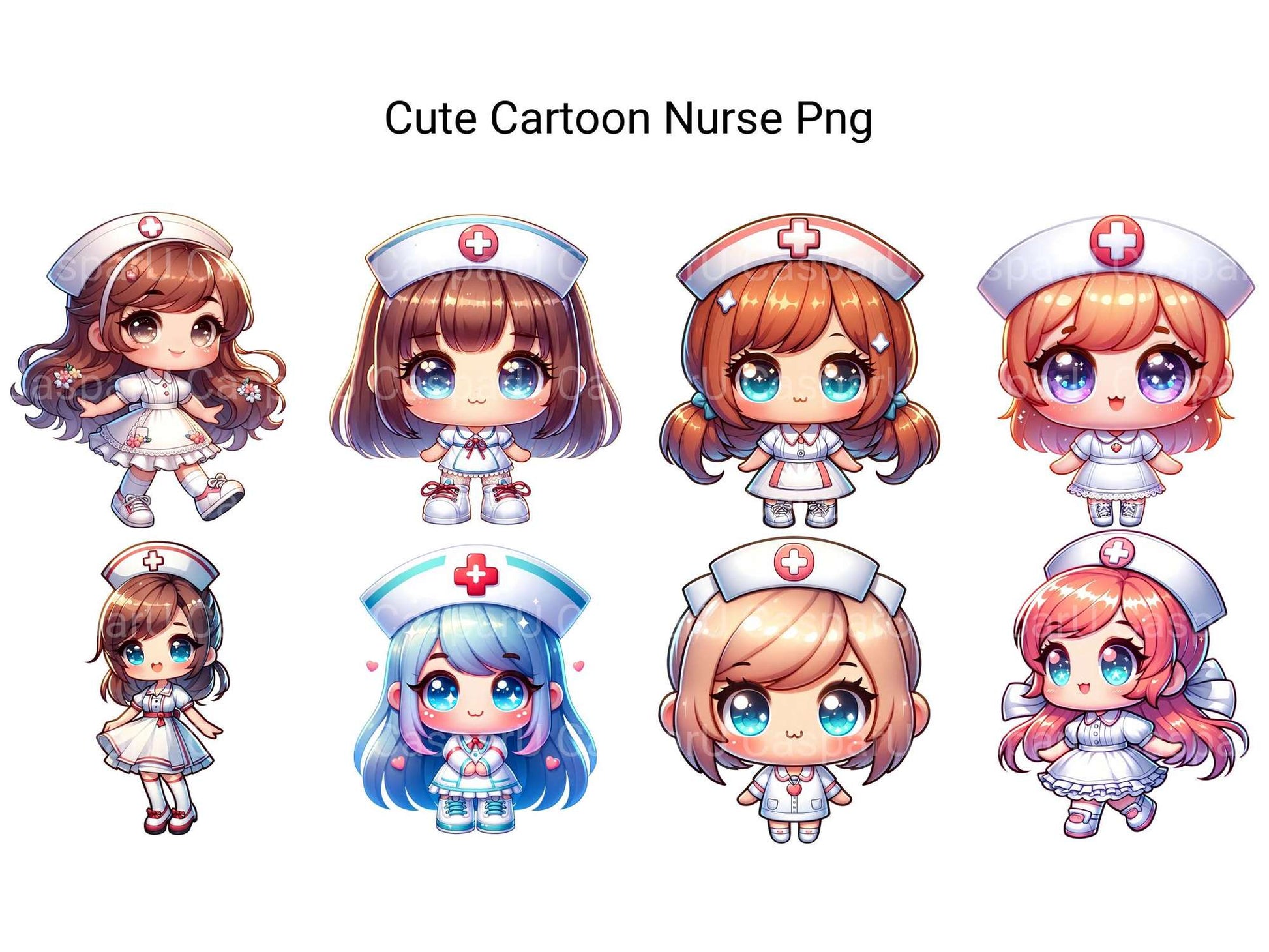 Cute Cartoon Nurse - CraftNest - Digital Crafting and Art