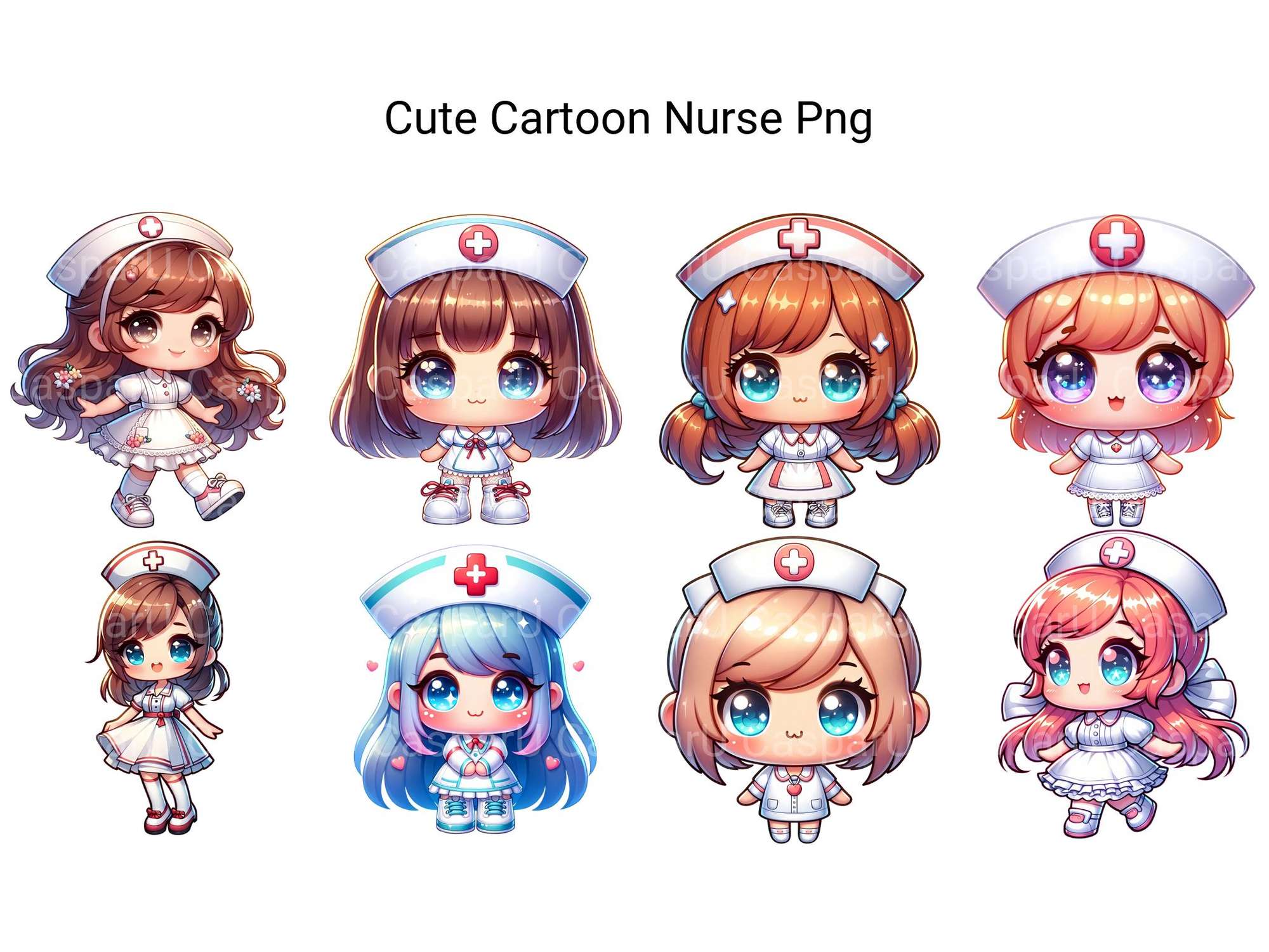 Cute Cartoon Nurse - CraftNest - Digital Crafting and Art