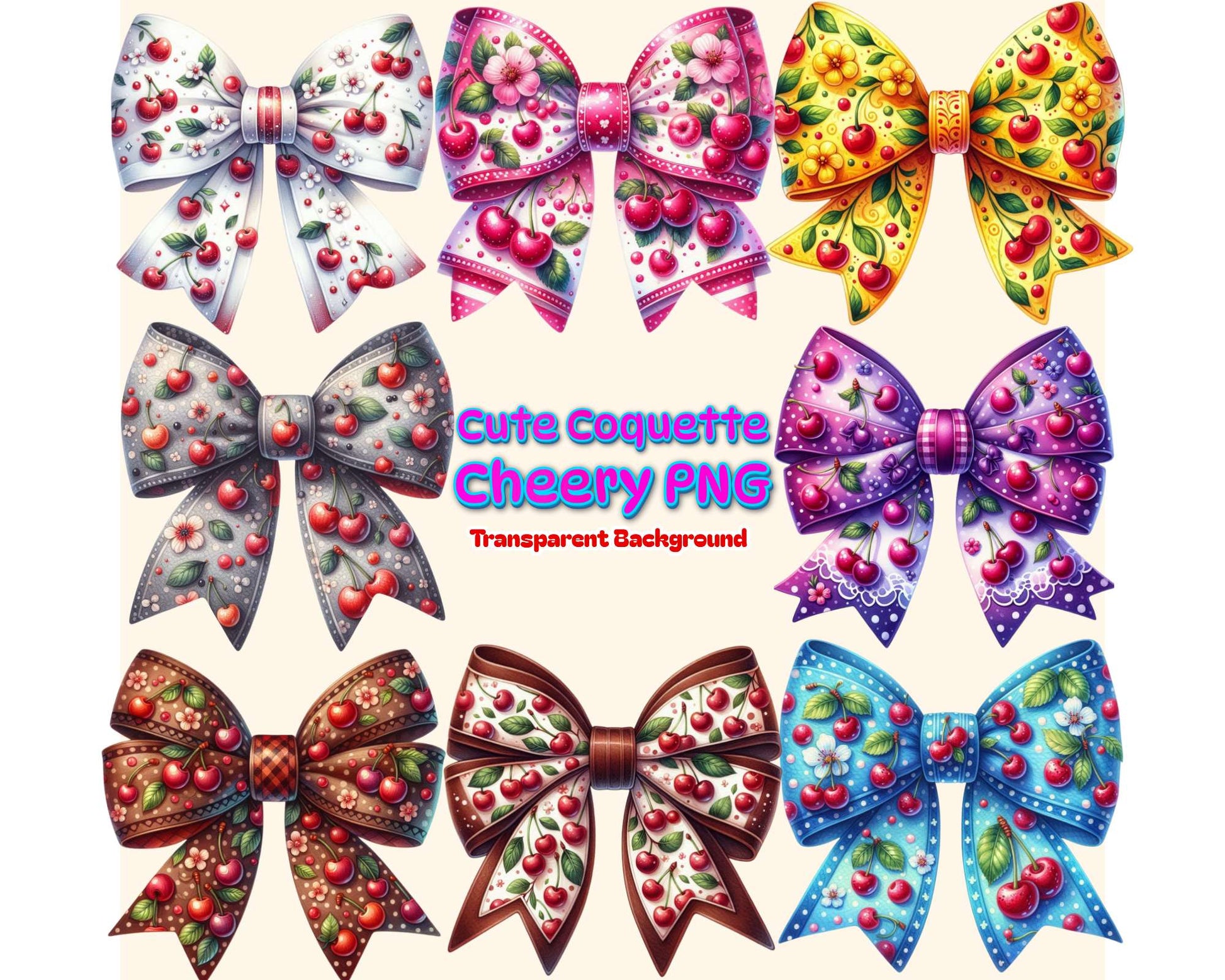 Cute Coquette Cherry - CraftNest - Digital Crafting and Art
