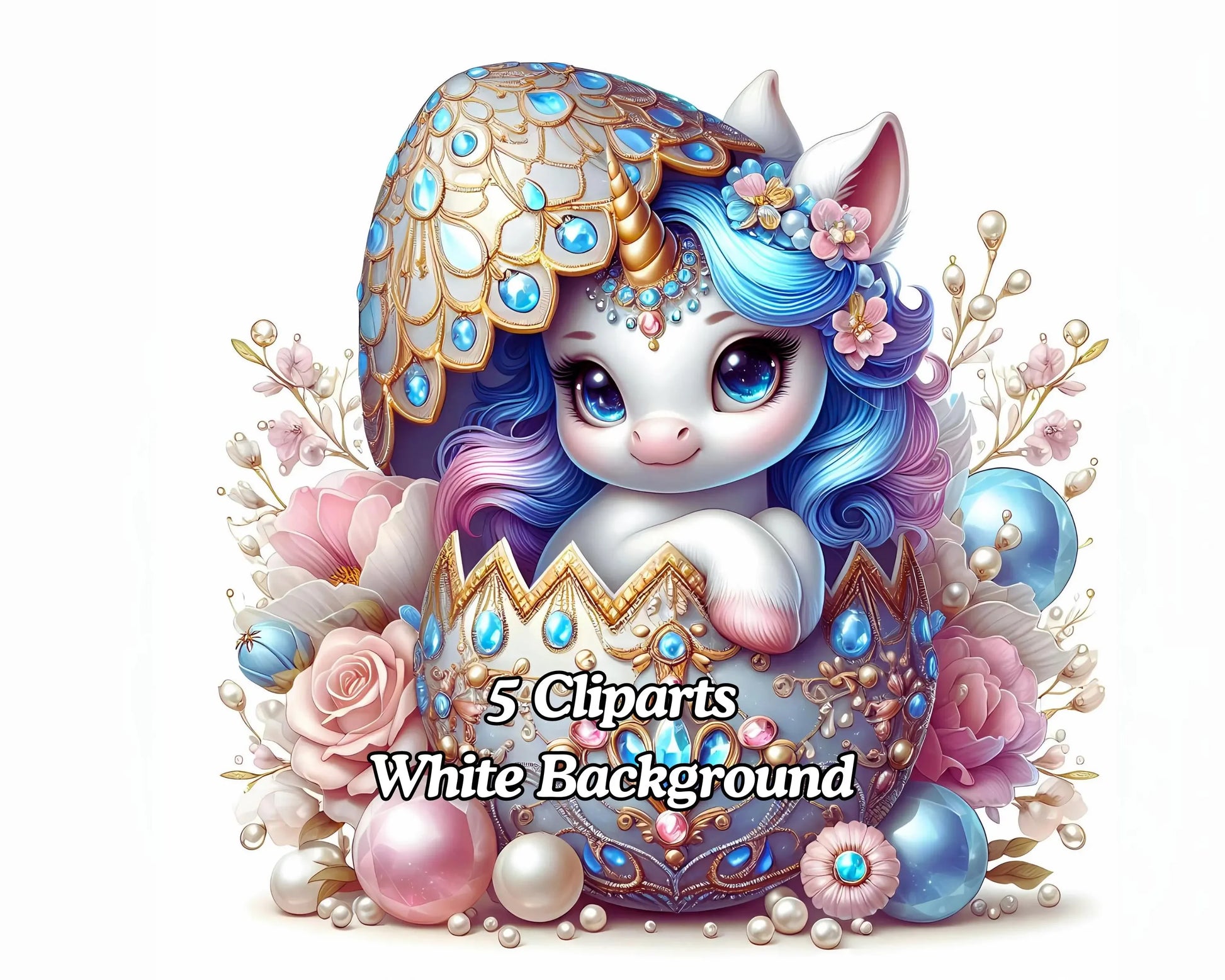 Cute Unicorn - CraftNest - Digital Crafting and Art