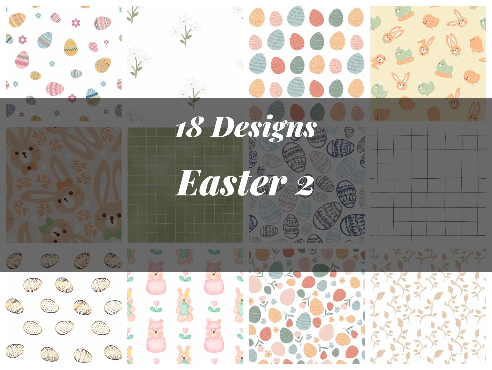 Easter Seamless Digital Paper 2 - CraftNest - Digital Crafting and Art