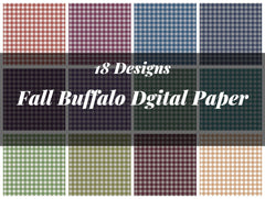 Fall Buffalo Seamless Digital Paper - CraftNest - Digital Crafting and Art