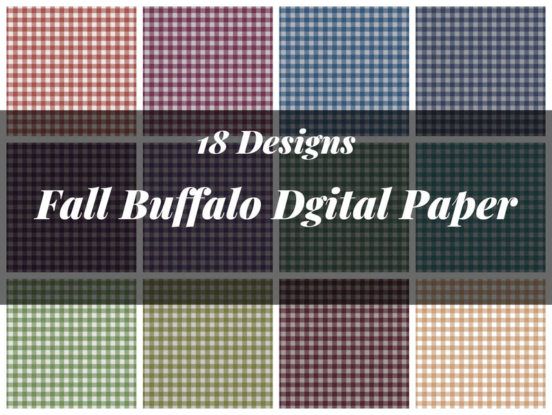 Fall Buffalo Seamless Digital Paper - CraftNest - Digital Crafting and Art