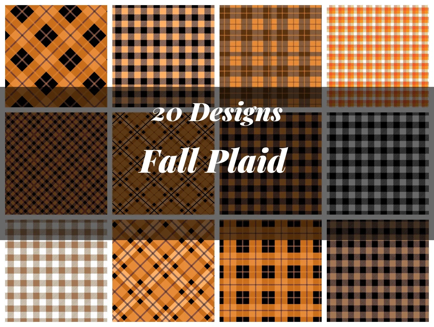 Fall Plaid Seamless Digital Paper - CraftNest - Digital Crafting and Art