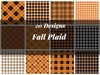 Fall Plaid Seamless Digital Paper