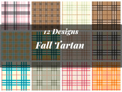 Fall Tartan Seamless Digital Paper - CraftNest - Digital Crafting and Art
