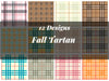 Fall Tartan Seamless Digital Paper
