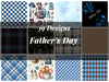 Father's Day Seamless Digital Paper