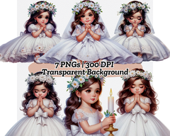 First Communion Girl - CraftNest - Digital Crafting and Art