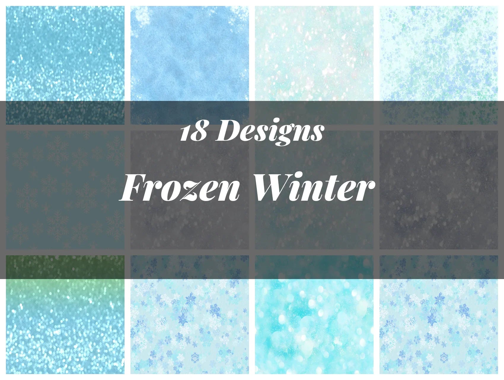 Frozen Winter Seamless Digital Paper - CraftNest - Digital Crafting and Art