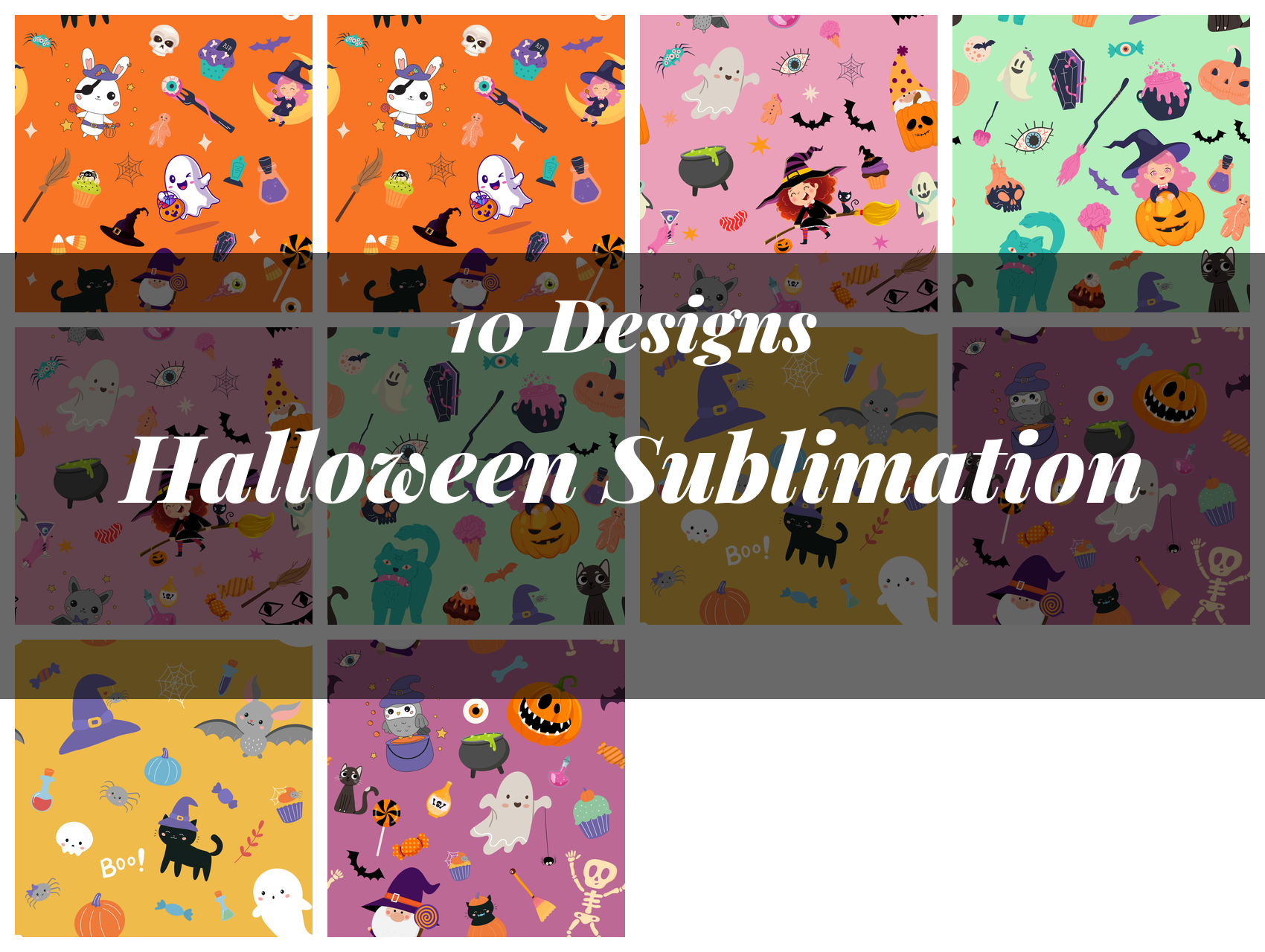 Halloween Sublimation Digital Paper - CraftNest - Digital Crafting and Art