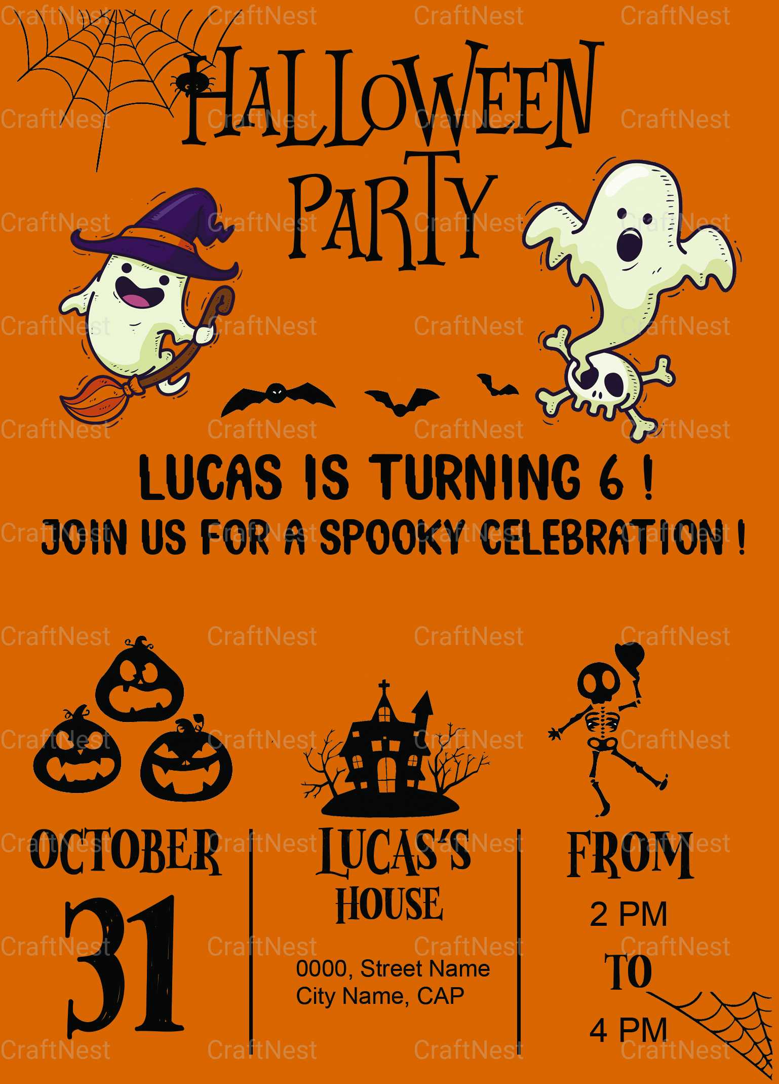 Halloween Seamless Digital Paper - CraftNest - Digital Crafting and Art