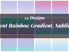 Iridescent Rainbow Sublimation Texture Paper