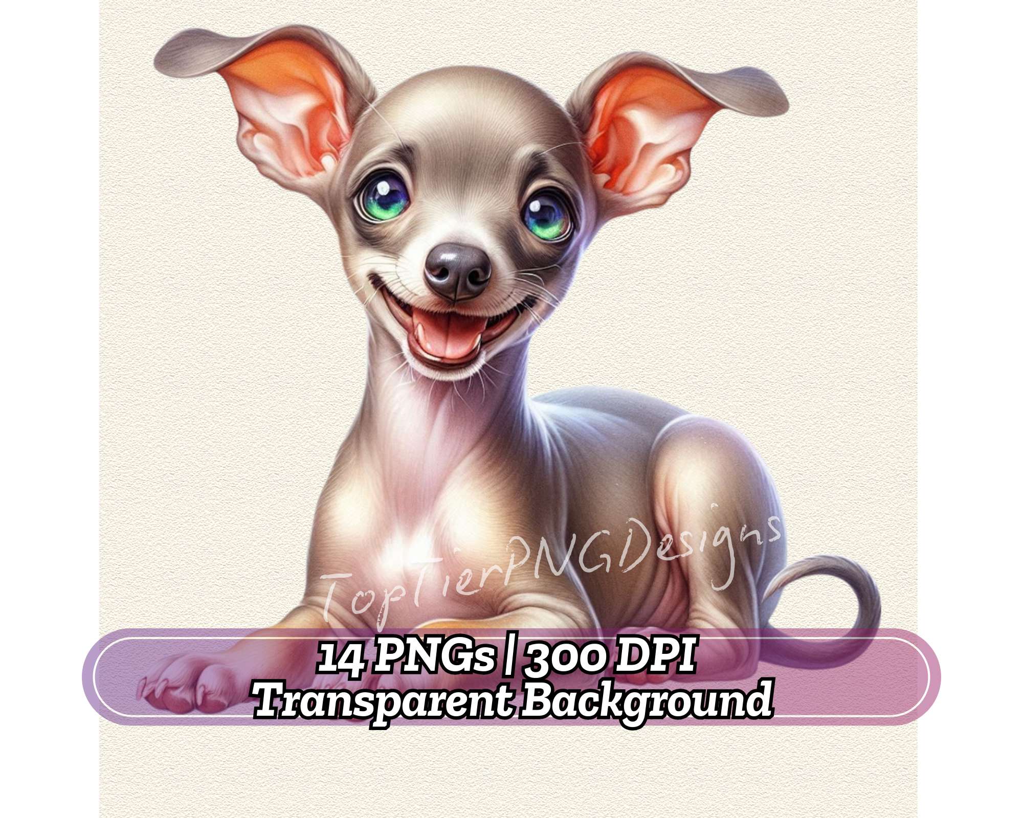 Italian Greyhound - CraftNest - Digital Crafting and Art