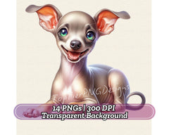 Italian Greyhound - CraftNest - Digital Crafting and Art