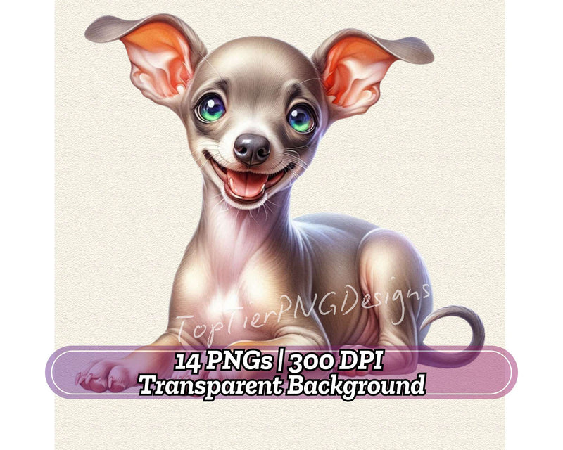 Italian Greyhound - CraftNest - Digital Crafting and Art