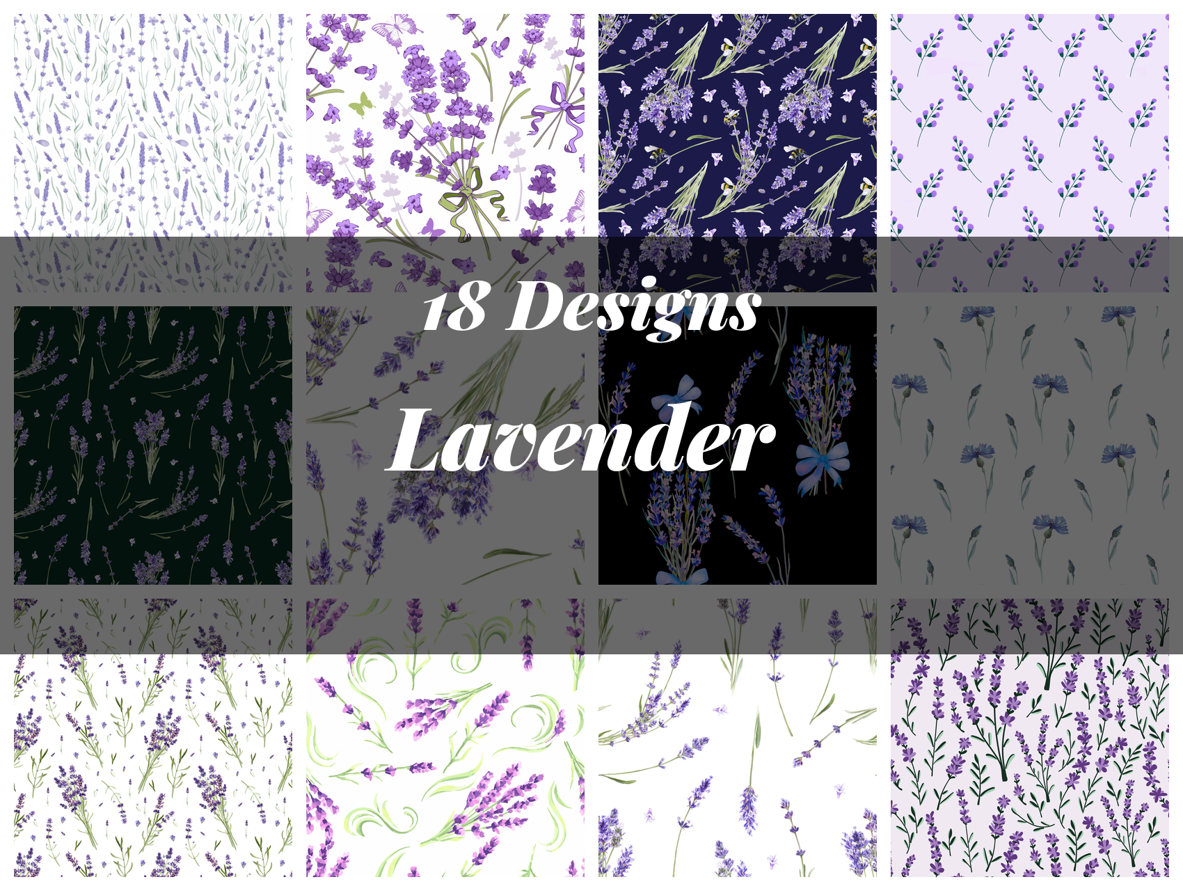 Lavender Seamless Digital Paper - CraftNest - Digital Crafting and Art