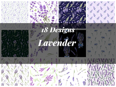 Lavender Seamless Digital Paper - CraftNest - Digital Crafting and Art