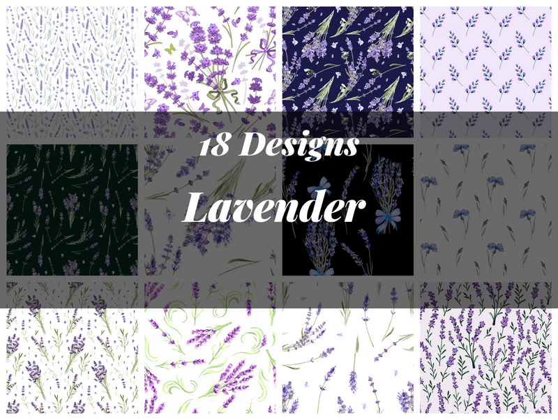 Lavender Seamless Digital Paper - CraftNest - Digital Crafting and Art