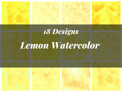 Lemon Watercolor Texture Paper - CraftNest - Digital Crafting and Art