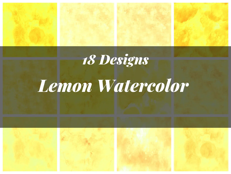 Lemon Watercolor Texture Paper - CraftNest - Digital Crafting and Art