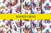 Mardi Gras Seamless Digital Paper