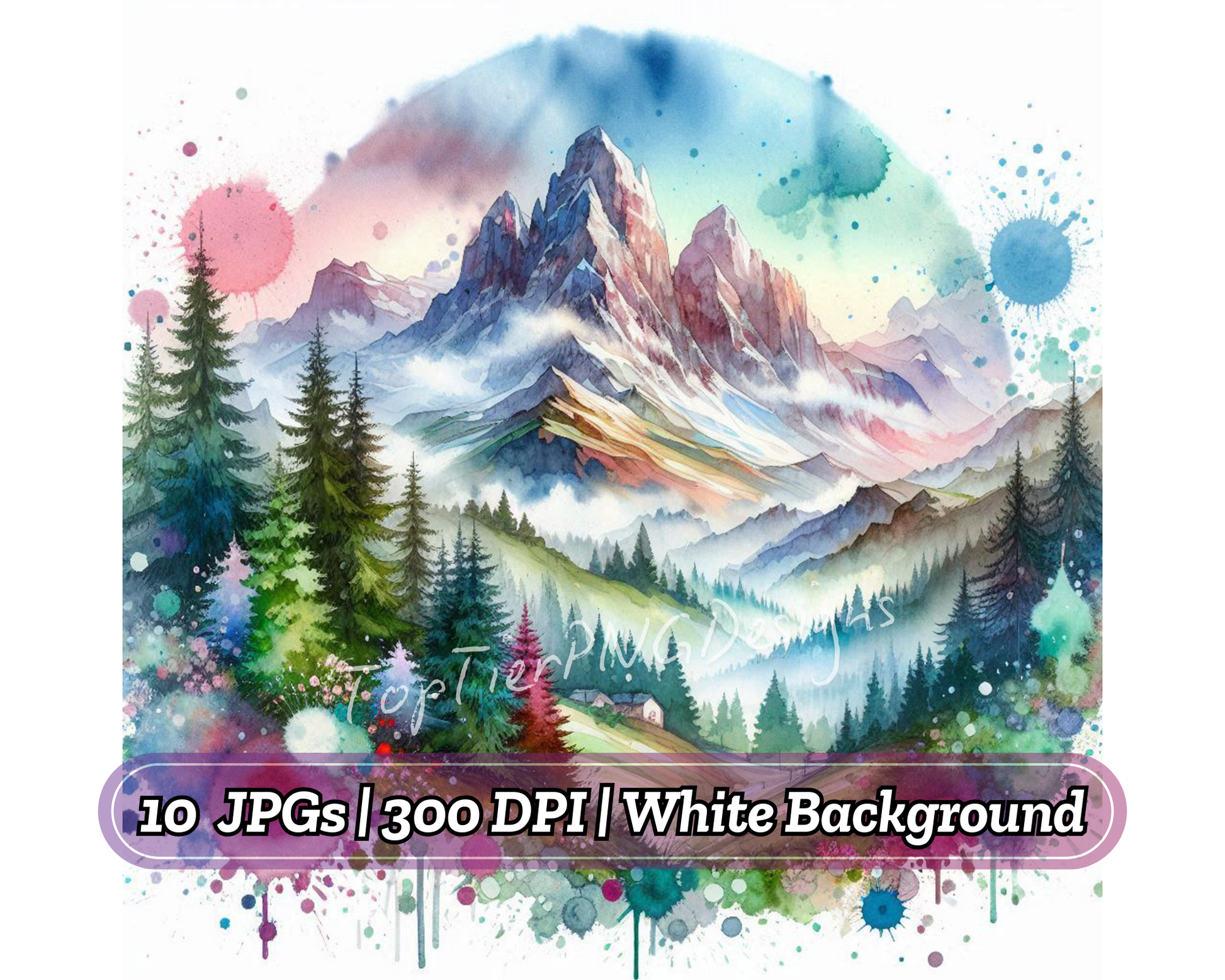 Mountain Landscape - CraftNest - Digital Crafting and Art