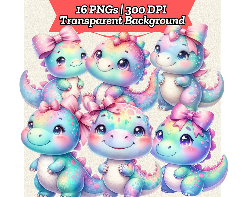 Pastel Dinosaur - CraftNest - Digital Crafting and Art