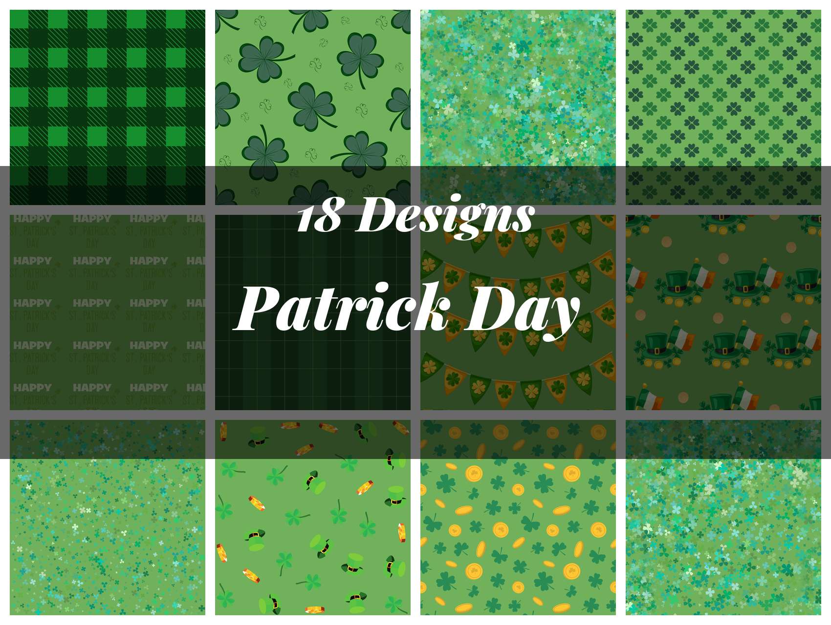 St. Patrick's Day Seamless Digital Paper - CraftNest - Digital Crafting and Art