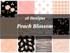 Peach Blossom Seamless Digital Paper