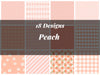 Peach Seamless Digital Paper