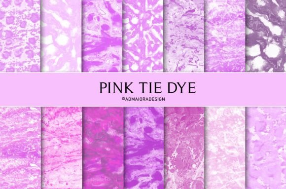 Pink Tie Dye Seamless Digital Paper - CraftNest - Digital Crafting and Art