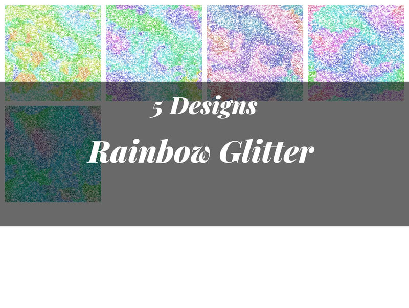 Rainbow Glitter Texture Paper - CraftNest - Digital Crafting and Art