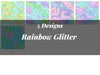 Rainbow Glitter Texture Paper