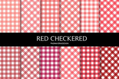 Red Buffalo Plaid Seamless Digital Paper - CraftNest - Digital Crafting and Art