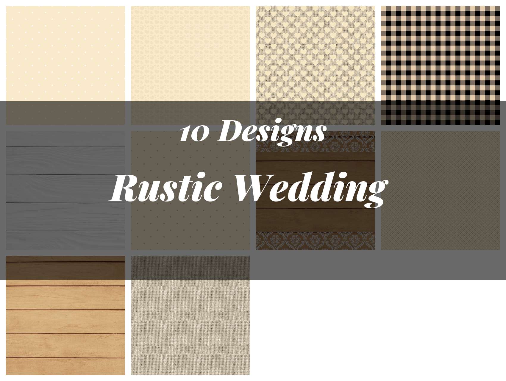 Rustic Wedding Seamless Digital Paper - CraftNest - Digital Crafting and Art
