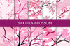 Sakura Blossom Seamless Digital Paper