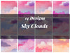 Sky Clouds Seamless Digital Paper
