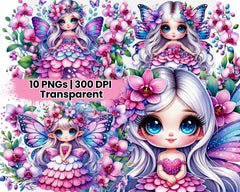 Spring Fairies Orchids - CraftNest - Digital Crafting and Art