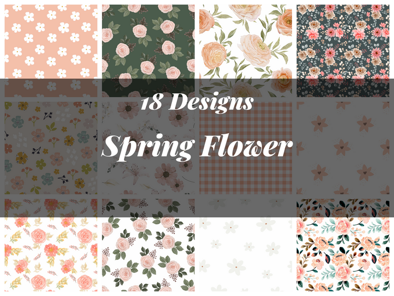 Spring Flower Seamless Digital Paper - CraftNest - Digital Crafting and Art