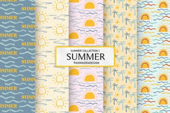 Summer Seamless Digital Paper - CraftNest - Digital Crafting and Art