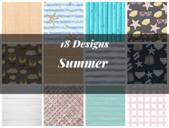 Summer Seamless Digital Paper - CraftNest - Digital Crafting and Art