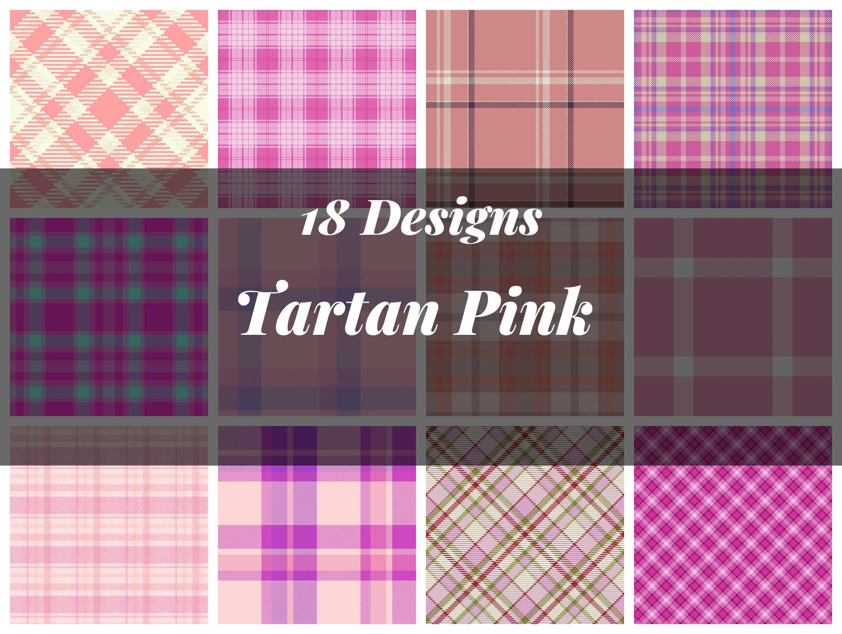 Pink Tartan Seamless Digital Paper - CraftNest - Digital Crafting and Art