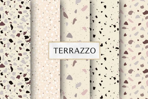 Terrazzo Seamless Digital Paper - CraftNest - Digital Crafting and Art