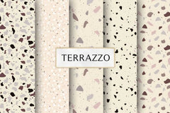 Terrazzo Seamless Digital Paper - CraftNest - Digital Crafting and Art