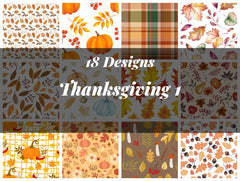 Thanksgiving Seamless Digital Paper 1 - CraftNest - Digital Crafting and Art