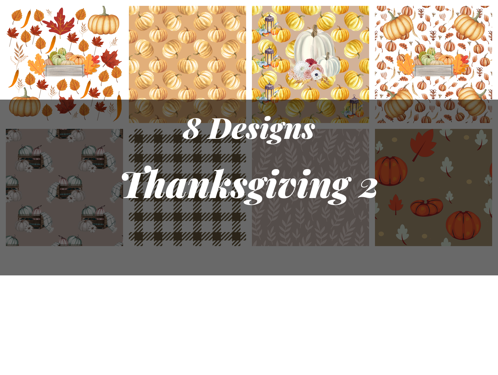 Thanksgiving Seamless Digital Paper 2 - CraftNest - Digital Crafting and Art